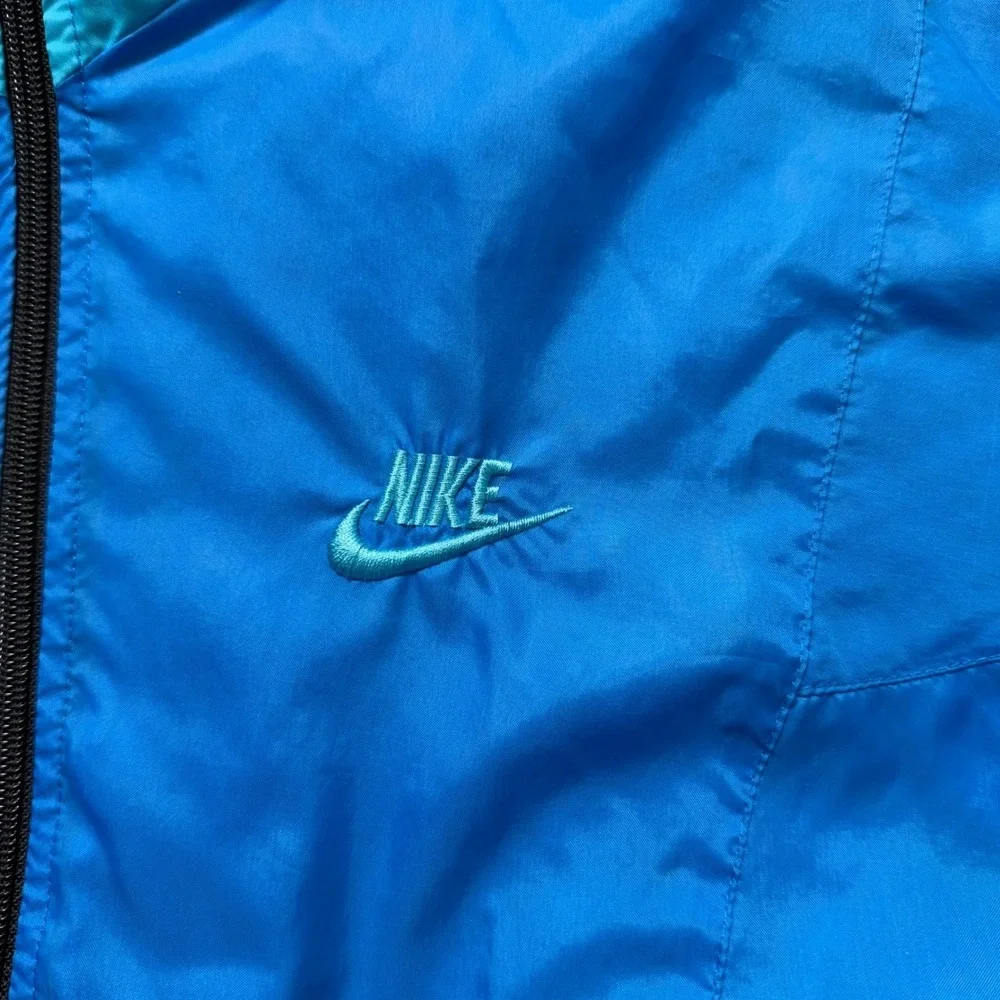 Vintage Nike Windbreaker Jacket Mens M Blue Lightweight Running‎ Sportswear